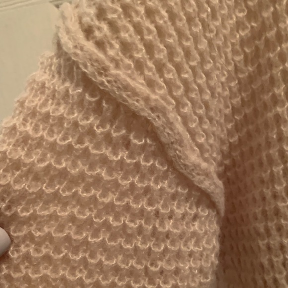 Hem & Thread Cream V-Neck Sweater with Multicolor Trim - Picture 4 of 11